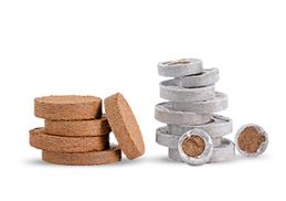 High-quality coco disc image, an eco-friendly growing medium manufactured by Almighty Coir.