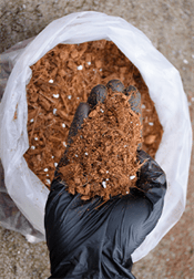 Premium cocopeat image demonstrating quality soil enhancement solutions by Almighty Coir.